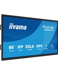 iiyama TE8615A-B2AG pantalla de señalización Diseño de quiosco 2,17 m (85.6") Wifi 550 cd   m² 4K Ultra HD Negro Pantalla