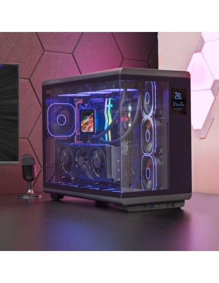 Mars Gaming MCREVMAX carcasa de ordenador Midi Tower Negro