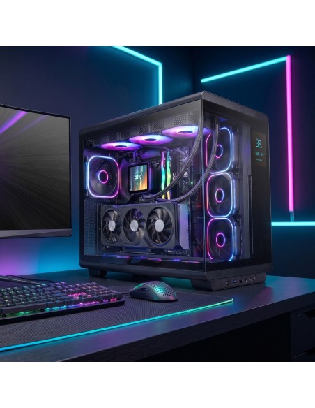 Mars Gaming MCREVPRO carcasa de ordenador Midi Tower Negro