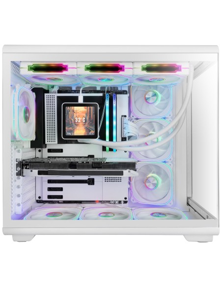 Mars Gaming MCREVPROW carcasa de ordenador Midi Tower Blanco
