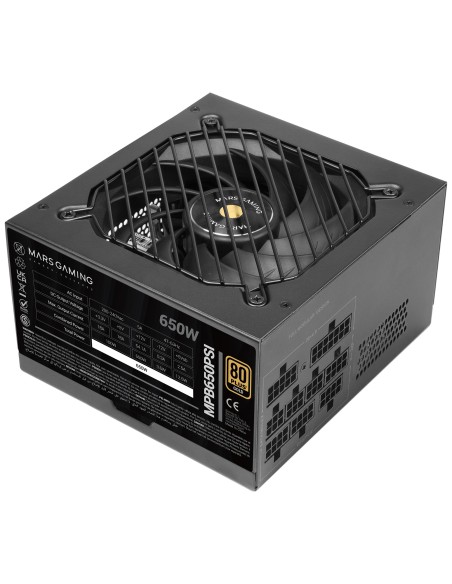 Mars Gaming MPB650PSI unidad de fuente de alimentación Negro