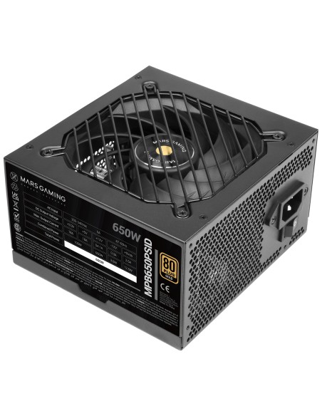 Mars Gaming MPB650PSID unidad de fuente de alimentación 650 W Negro