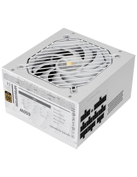 Mars Gaming MPB650PSIW unidad de fuente de alimentación Blanco