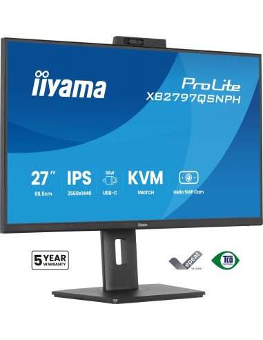iiyama ProLite XB2797QSNPH-B1 pantalla para PC 68,6 cm (27") 2560 x 1440 Pixeles Quad HD LED Negro