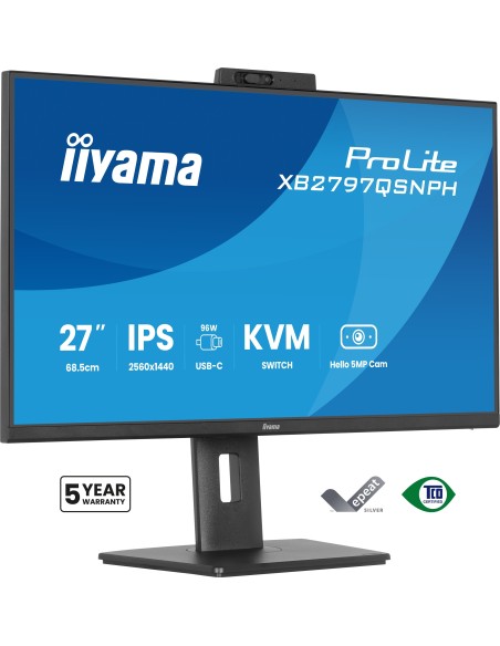 iiyama ProLite XB2797QSNPH-B1 pantalla para PC 68,6 cm (27") 2560 x 1440 Pixeles Quad HD LED Negro