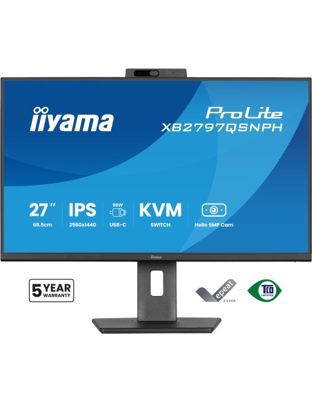 iiyama ProLite XB2797QSNPH-B1 pantalla para PC 68,6 cm (27") 2560 x 1440 Pixeles Quad HD LED Negro