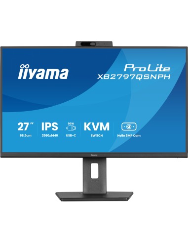 iiyama ProLite XB2797QSNPH-B1 pantalla para PC 68,6 cm (27") 2560 x 1440 Pixeles Quad HD LED Negro