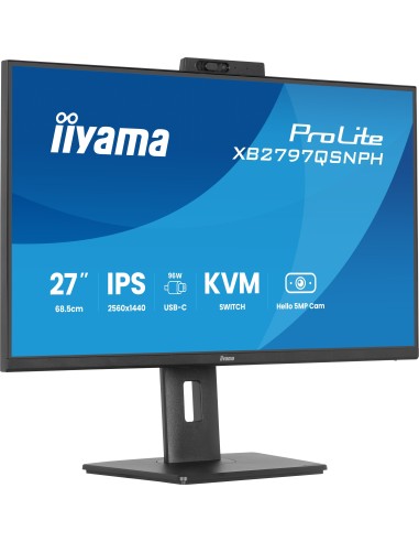 iiyama ProLite XB2797QSNPH-B1 pantalla para PC 68,6 cm (27") 2560 x 1440 Pixeles Quad HD LED Negro