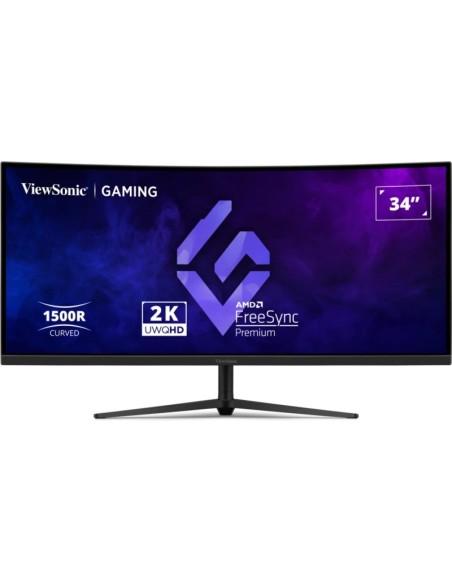 Viewsonic VX3418C-2K pantalla para PC 86,4 cm (34") 3440 x 1440 Pixeles UltraWide Quad HD Negro