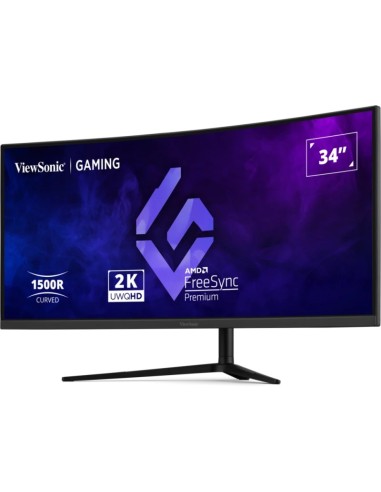 Viewsonic VX3418C-2K pantalla para PC 86,4 cm (34") 3440 x 1440 Pixeles UltraWide Quad HD Negro