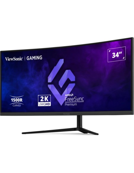 Viewsonic VX3418C-2K pantalla para PC 86,4 cm (34") 3440 x 1440 Pixeles UltraWide Quad HD Negro