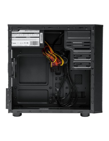 UNYKAch Caja Micro ATX AERO C15 con fuente ATX de 500W