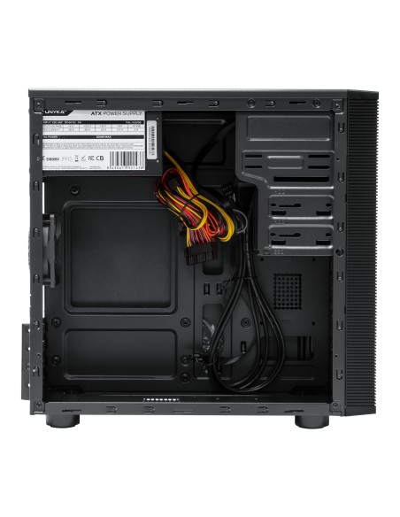 UNYKAch Caja Micro ATX AERO C15 con fuente ATX de 500W