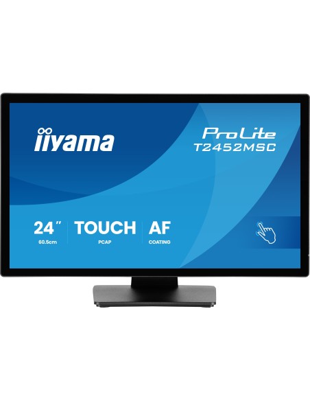 iiyama ProLite T2452MSC-B2 pantalla para PC 61 cm (24") 1920 x 1080 Pixeles Full HD Pantalla táctil Negro