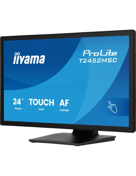 iiyama ProLite T2452MSC-B2 pantalla para PC 61 cm (24") 1920 x 1080 Pixeles Full HD Pantalla táctil Negro