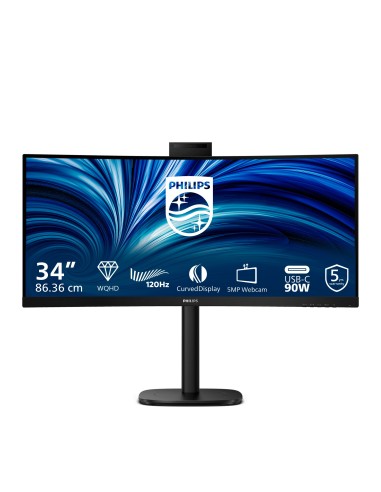 Philips 3000 series 34B2U3600CH 00 pantalla para PC 86,4 cm (34") 3440 x 1440 Pixeles Wide Quad HD LCD Negro