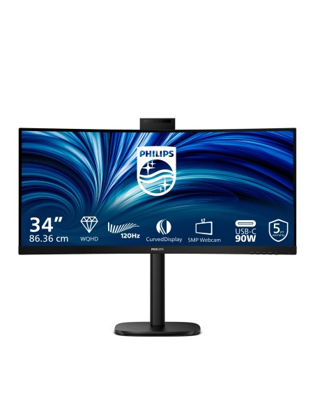 Philips 3000 series 34B2U3600CH 00 pantalla para PC 86,4 cm (34") 3440 x 1440 Pixeles Wide Quad HD LCD Negro