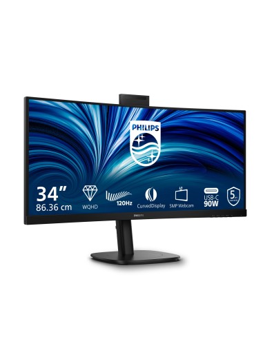 Philips 3000 series 34B2U3600CH 00 pantalla para PC 86,4 cm (34") 3440 x 1440 Pixeles Wide Quad HD LCD Negro