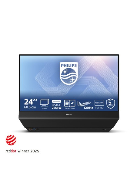 Philips 24B2D5300 00 pantalla para PC 60,5 cm (23.8") 1920 x 1080 Pixeles Full HD LCD Negro