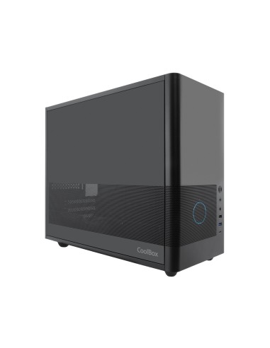 CoolBox CAJA MATX MP2 NEGRA USB-C 3.2 GEN1 VENTILADOR 120 PWM FULL METAL S FTE
