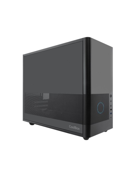 CoolBox CAJA MATX MP2 NEGRA USB-C 3.2 GEN1 VENTILADOR 120 PWM FULL METAL S FTE
