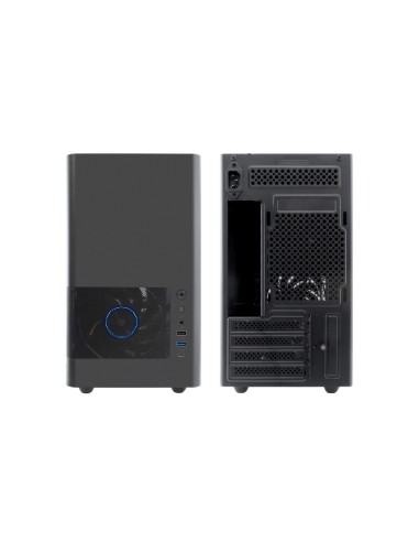CoolBox CAJA MATX MP2 NEGRA USB-C 3.2 GEN1 VENTILADOR 120 PWM FULL METAL S FTE