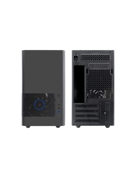 CoolBox CAJA MATX MP2 NEGRA USB-C 3.2 GEN1 VENTILADOR 120 PWM FULL METAL S FTE