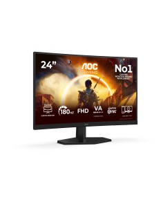 AOC G4 23.6" VA FHD 180Hz pantalla para PC 59,9 cm (23.6") 1920 x 1080 Pixeles Full HD LCD Negro, Rojo 2