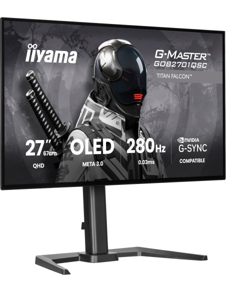 iiyama G-MASTER GOB2701QSC-B1 pantalla para PC 68,6 cm (27") 2560 x 1440 Pixeles 2K Ultra HD OLED Negro