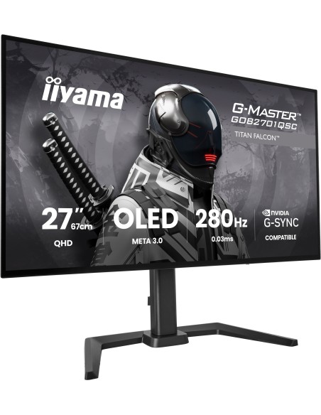 iiyama G-MASTER GOB2701QSC-B1 pantalla para PC 68,6 cm (27") 2560 x 1440 Pixeles 2K Ultra HD OLED Negro