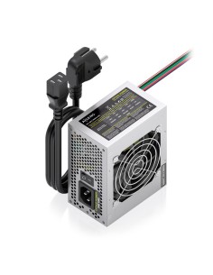 AISENS Fuente Alimentacion SFX 500W con Cable de Alimentacion OEM, Plata