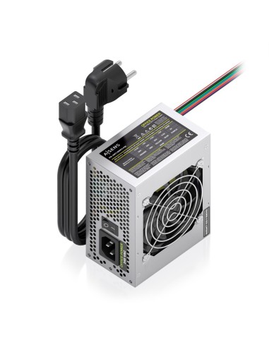 AISENS Fuente Alimentacion SFX 500W con Cable de Alimentacion OEM, Plata