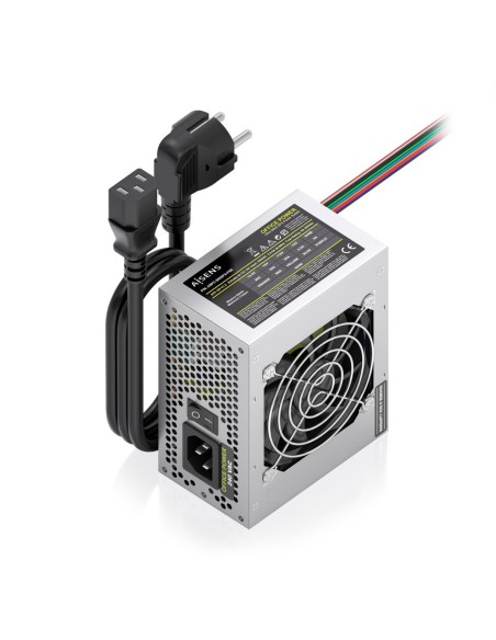 AISENS Fuente Alimentacion SFX 500W con Cable de Alimentacion OEM, Plata