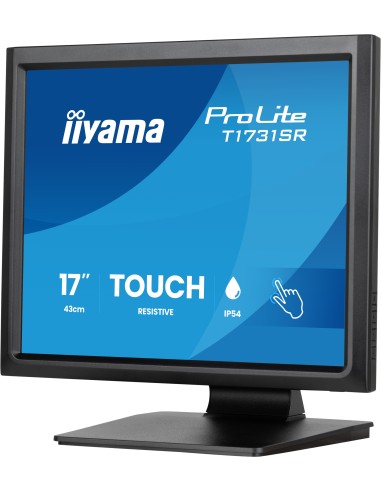 iiyama ProLite T1731SR-B2S pantalla para PC 43,2 cm (17") 1280 x 1024 Pixeles SXGA LCD Pantalla táctil Mesa Negro