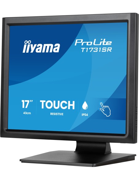 iiyama ProLite T1731SR-B2S pantalla para PC 43,2 cm (17") 1280 x 1024 Pixeles SXGA LCD Pantalla táctil Mesa Negro