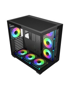FSP M341-BA Carcasa Midi Tower mITX, mATX, ATX Negro ARGB 2