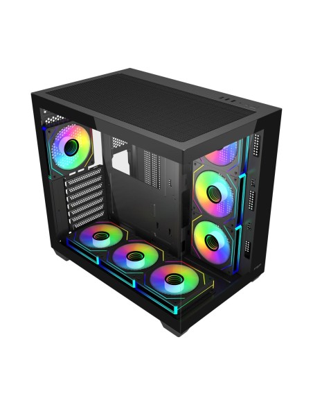 FSP M341-BA Carcasa Midi Tower mITX, mATX, ATX Negro ARGB
