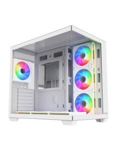 FSP M341-WA Carcasa Midi Tower mITX, mATX, ATX Blanco ARGB