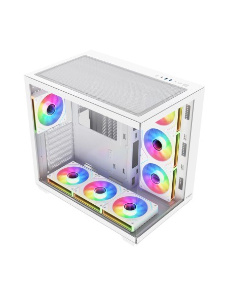 FSP M341-WA Carcasa Midi Tower mITX, mATX, ATX Blanco ARGB