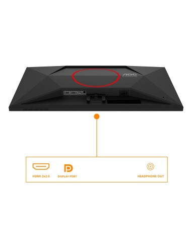 AOC G4 27G4ZREP pantalla para PC 68,6 cm (27") 1920 x 1080 Pixeles Full HD LCD Negro, Rojo