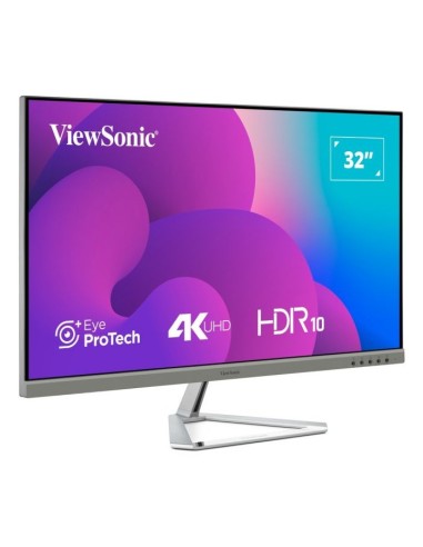 Viewsonic VX3276-4K-MHD-2 pantalla para PC 81,3 cm (32") 3840 x 2160 Pixeles 4K Ultra HD LCD Negro, Plata