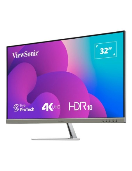 Viewsonic VX3276-4K-MHD-2 pantalla para PC 81,3 cm (32") 3840 x 2160 Pixeles 4K Ultra HD LCD Negro, Plata