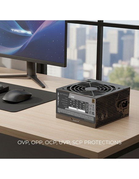 Tacens Anima APB750 unidad de fuente de alimentación 750 W 20+4 pin ATX ATX Negro