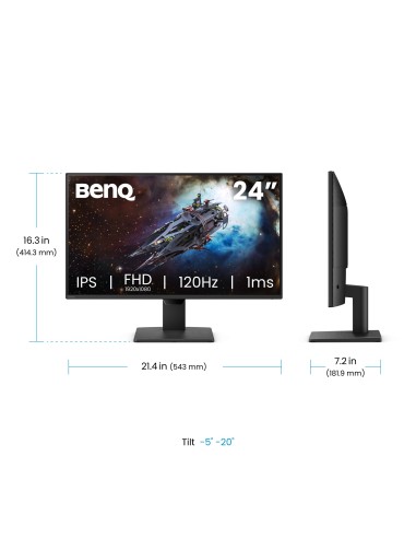 BenQ GW2490P pantalla para PC 61 cm (24") 1920 x 1080 Pixeles Full HD LED Negro