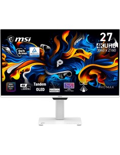 MSI Pro MAX 271UPXW12G pantalla para PC 67,3 cm (26.5") 3840 x 2160 Pixeles UltraWide Full HD QD-OLED Blanco