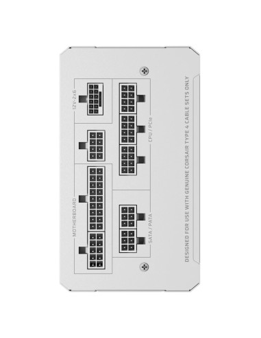 Corsair RM Series RM1000e unidad de fuente de alimentación 1000 W 24-pin ATX ATX Blanco