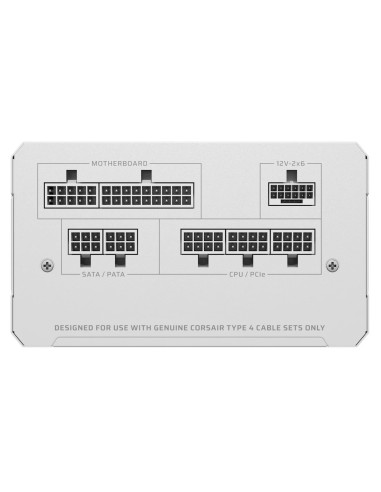 Corsair RM Series RM850e unidad de fuente de alimentación 850 W 24-pin ATX ATX Blanco