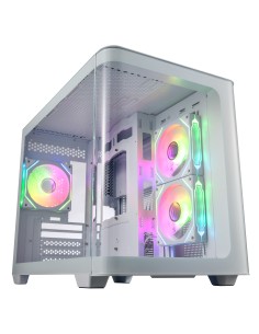 FSP S380-WA Carcasa Mini Tower mITX, mATX Blanco ARGB 2