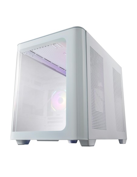 FSP S380-WA Carcasa Mini Tower mITX, mATX Blanco ARGB