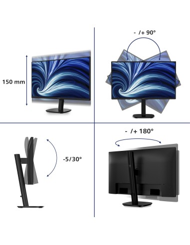 Philips 27B2N3500 00 pantalla para PC 68,6 cm (27") 2560 x 1440 Pixeles Full HD LCD Negro